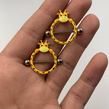 Load image into Gallery viewer, 14G 5/8 Gentle Giraffe Nipple Shield Set
