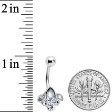 Load image into Gallery viewer, Clear Gem Classic Cluster Belly Ring

