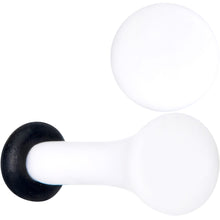 Load image into Gallery viewer, Wonderful White Matte Acrylic Single Flare Plug Set
