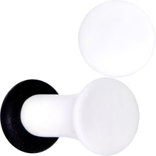 Load image into Gallery viewer, Wonderful White Matte Acrylic Single Flare Plug Set
