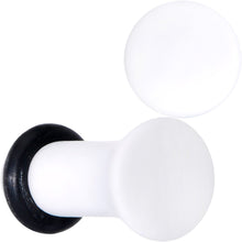 Load image into Gallery viewer, Wonderful White Matte Acrylic Single Flare Plug Set
