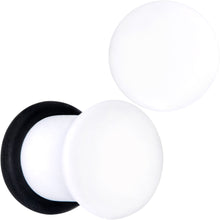 Load image into Gallery viewer, Wonderful White Matte Acrylic Single Flare Plug Set
