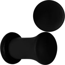 Load image into Gallery viewer, Beauteous Black Matte Acrylic Single Flare Plug Set
