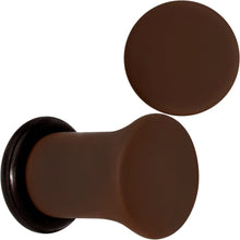 Load image into Gallery viewer, Delicious Dark Brown Matte Acrylic Single Flare Plug Set
