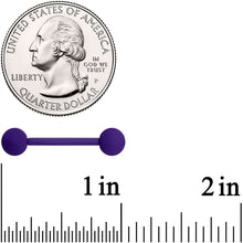 Load image into Gallery viewer, Perfectly Purple Matte Barbell Tongue Ring
