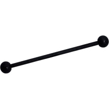 Load image into Gallery viewer, 14G Beautiful Basic Black Matte Industrial Barbell 38mm
