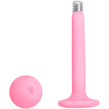 Load image into Gallery viewer, 16G 5/16 Light Pink Acrylic Matte Labret Monroe Tragus
