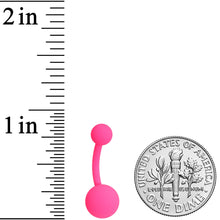 将图片加载到图库查看器，Powerfully Pink Matte Belly Ring
