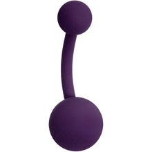 将图片加载到图库查看器，Deep Dark Purple Matte Belly Ring
