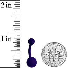 Load image into Gallery viewer, Nifty Navy Blue Matte Belly Ring
