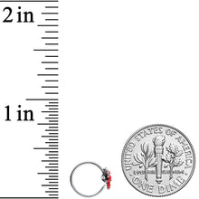 Load image into Gallery viewer, 20G 5/16 Red Atlantic Lobster Nose Hoop
