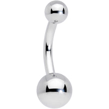 Load image into Gallery viewer, 14G 5/16 Grade 23 Titanium Belly Ring Curved Barbell
