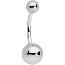 Load image into Gallery viewer, 14G 7/16 Grade 23 Titanium Belly Ring Curved Barbell
