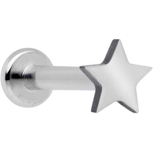 Load image into Gallery viewer, 16G 5/16 Star Grade 23 Titanium Internal Thread Labret Tragus
