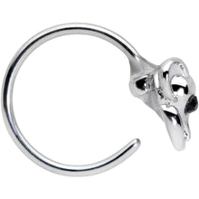 Load image into Gallery viewer, 20G 5/16 Black Gem Mysterious Mouse Nose Hoop
