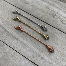 Load image into Gallery viewer, 14G Green Gem Tribal Snake Industrial Barbell 38mm
