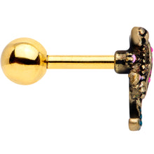 Load image into Gallery viewer, 16G 1/4 Gold Tone Luxe Lizard Cartilage Tragus Earring
