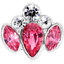 将图片加载到图库查看器，16G 5/16 Clear Pink Gem Cluster Labret Monroe Tragus
