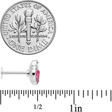 将图片加载到图库查看器，16G 5/16 Clear Pink Gem Cluster Labret Monroe Tragus
