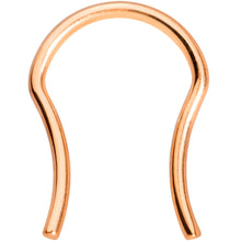 将图片加载到图库查看器，16G 5/8 Rose Gold Tone ASTM F-136 Implant Grade Titanium Septum Retainer
