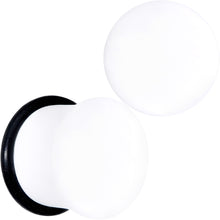 Load image into Gallery viewer, Wonderful White Matte Acrylic Single Flare Plug Set
