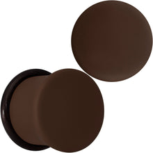 Load image into Gallery viewer, Delicious Dark Brown Matte Acrylic Single Flare Plug Set
