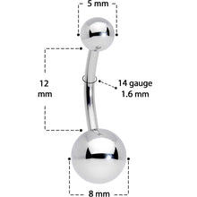 Load image into Gallery viewer, Simply Stylish Internally Threaded Belly Ring
