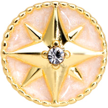 Load image into Gallery viewer, 16G 5/16 Gold Tone Sailors Compass Labret Monroe Tragus
