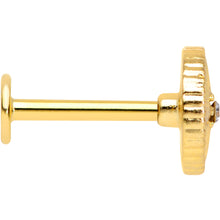 Load image into Gallery viewer, 16G 5/16 Gold Tone Sailors Compass Labret Monroe Tragus
