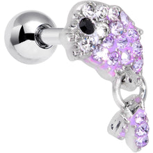 将图片加载到图库查看器，16G 1/4 Purple Gem Sweet Fish Dangle Cartilage Tragus
