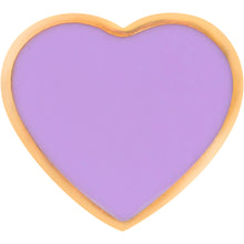 Load image into Gallery viewer, Gold Tone Purple Heart Valentines Day Barbell Tongue Ring
