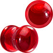 Load image into Gallery viewer, Acrylic Fake Blood Filled Halloween Saddle Plug Set 0G to 1 Inch
