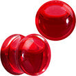 Load image into Gallery viewer, Acrylic Fake Blood Filled Halloween Saddle Plug Set 0G to 1 Inch
