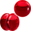 Load image into Gallery viewer, Acrylic Fake Blood Filled Halloween Saddle Plug Set 0G to 1 Inch

