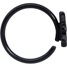 Load image into Gallery viewer, 18G 3/8 Black Watermelon Sloth Nose Hoop
