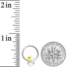 Load image into Gallery viewer, 16G 3/8 Hatching Easter Chick Hinged Segment Ring
