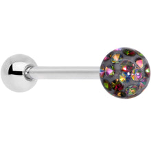 Load image into Gallery viewer, Vitrail Gem Disco Ball Internally Threaded Barbell Tongue Ring
