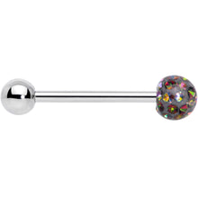 Load image into Gallery viewer, Vitrail Gem Disco Ball Internally Threaded Barbell Tongue Ring
