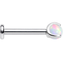 Load image into Gallery viewer, 16G 5/16 White Synth Opal ASTM F-136 Implant Grade Titanium Internal Thread Labret
