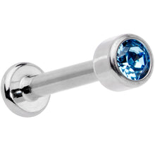 将图片加载到图库查看器，16G 5/16 Aqua Gem Grade 23 Titanium Internally Threaded Labret
