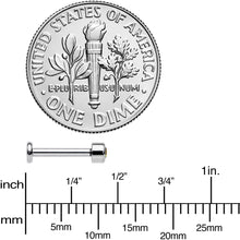 将图片加载到图库查看器，16G 5/16 Vitrail Gem Grade 23 Titanium Internally Threaded Labret
