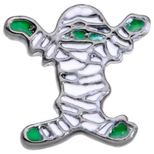 Load image into Gallery viewer, 20G 5/16 Green Mummy Halloween Nose Bone
