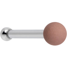 将图片加载到图库查看器，20G 1/4 Brown Matte 2mm Nose Bone
