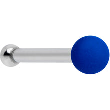 Load image into Gallery viewer, 20G 1/4 Blue Matte 2mm Nose Bone
