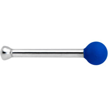 Load image into Gallery viewer, 20G 1/4 Blue Matte 2mm Nose Bone
