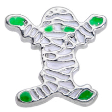 Load image into Gallery viewer, 20G 7mm Green Mummy Halloween Nose Bone
