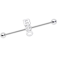 Load image into Gallery viewer, 14G White Boo Halloween Industrial Barbell 38mm
