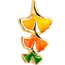 Load image into Gallery viewer, 16G 1/4 Gold Tone Autumn Leaves Fall Cartilage Tragus
