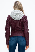 Load image into Gallery viewer, Women Warm Sleek Dual-Zipper Layered Jacket with Cozy Fuzzy Hood Urban Chic &amp; Comfortable Jacket

