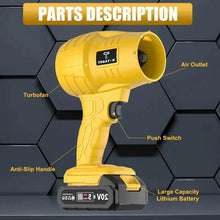 Load image into Gallery viewer, Turbo Jet Handheld Cordless Blower for Leaves, Dust &amp; Car Drying

